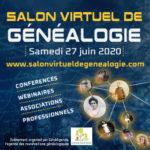 Salon virtuel de Généalogie - Samedi 27 juin 2020